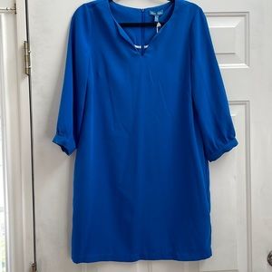 Blue shift cocktail dress